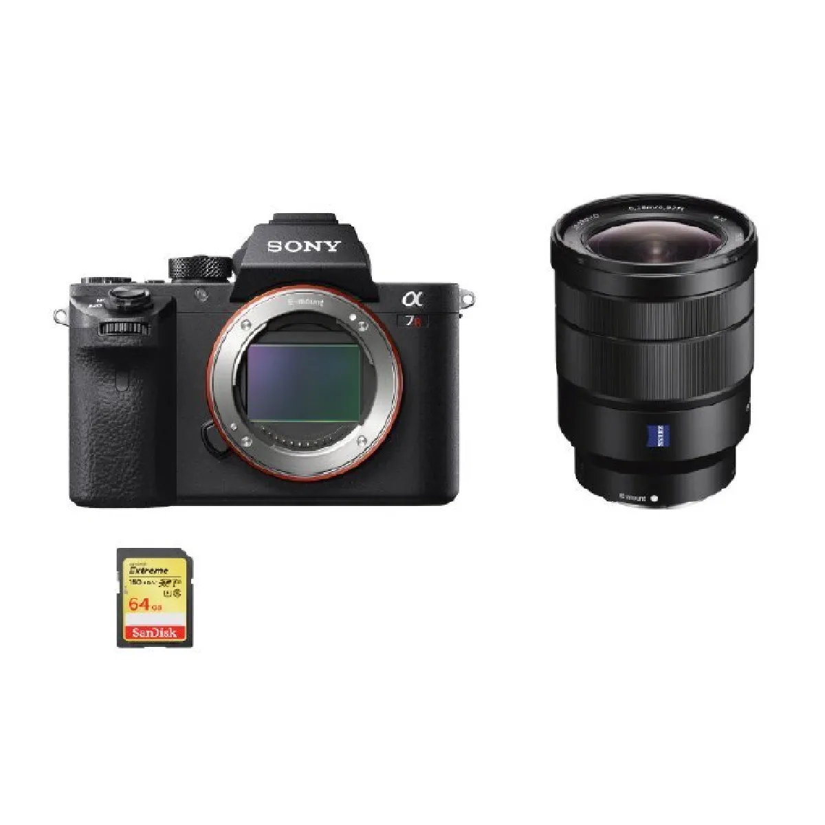 SONY A7R II + SEL 16-35MM F4 ZA OSS + 64GB SD card