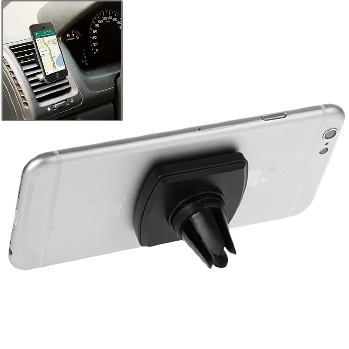 Support Holder pour iPhone 6 & 6 Plus, 5 & 5C & 5S, Samsung Galaxy S6 / S5 / S IV, Sony, Nokia, Huawei, Lenovo Universel Magnet Mini de montage de voiture