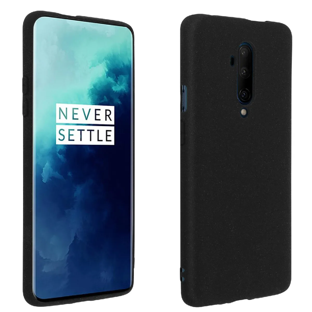 Coque OnePlus 7 Pro/7T Pro Souple Flexible Antichoc Finition Mate Noir