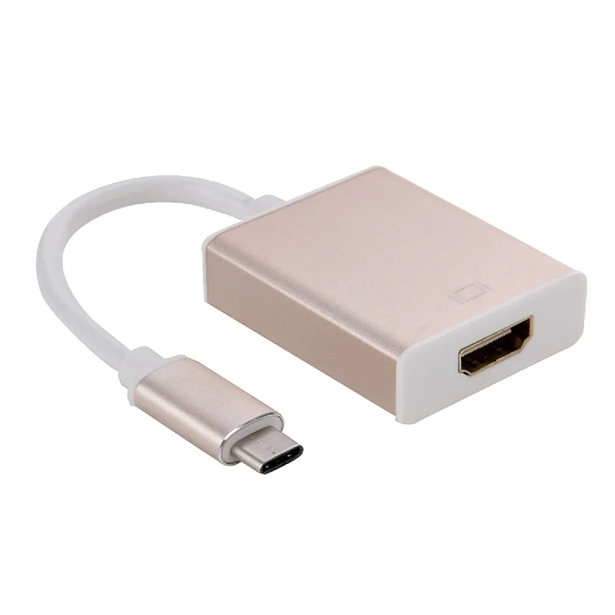 Câble or pour Samsung Galaxy S8 & S8 + / LG G6 / Huawei P10 & P10 Plus / Xiaomi Mi6 & Max 2 et autres Smartphones: Environ 10cm adaptateur USB-C / Type-C 3.1 vers HDMI