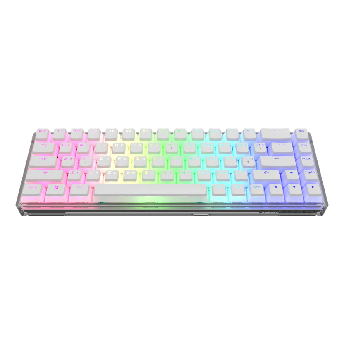 Dark Project KD68B Transparent - Pudding White - G3MS Mech. RGB (ENG/UA)