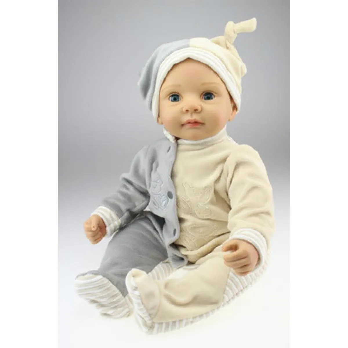 Poupée bébé régénérée quai silicone souple 22/55 cm réaliste poupée jeune fille mariée.