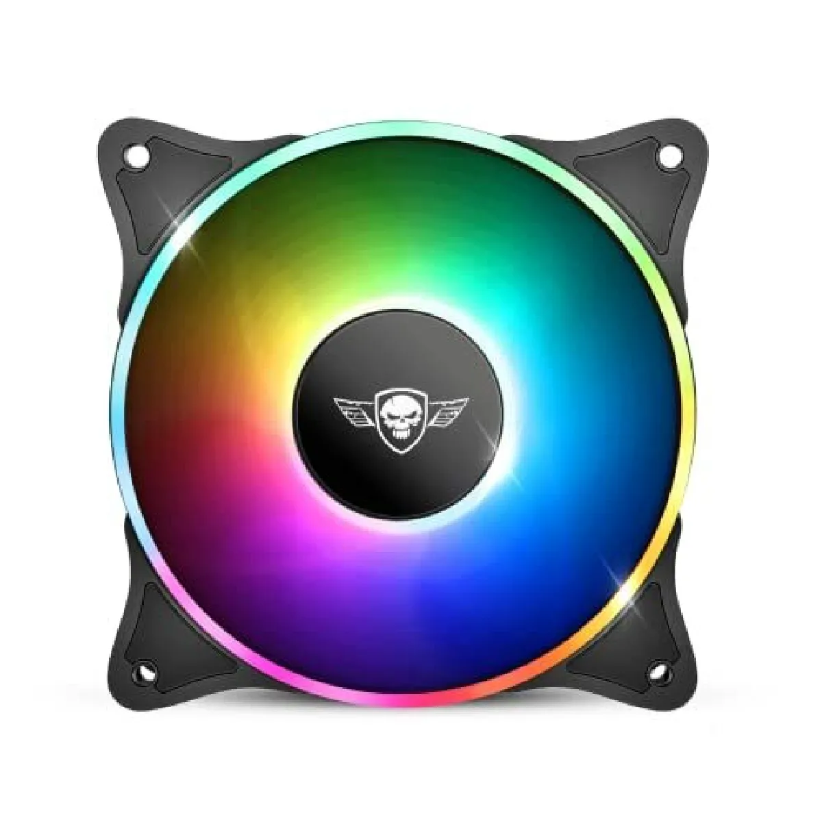 Ventilateur de boitier AirForce Dual RGB - 12cm (Noir)