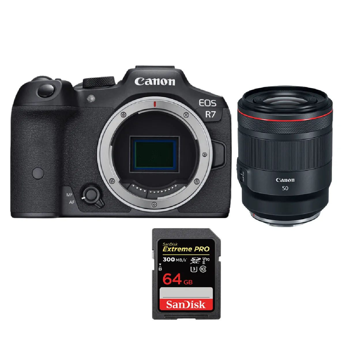 canon-eos-r7-rf-50mm-f1-2-l-usm-sandisk-64-go-extreme-pro-uhs-ii-sdxc-300-mo-s-0603765653605