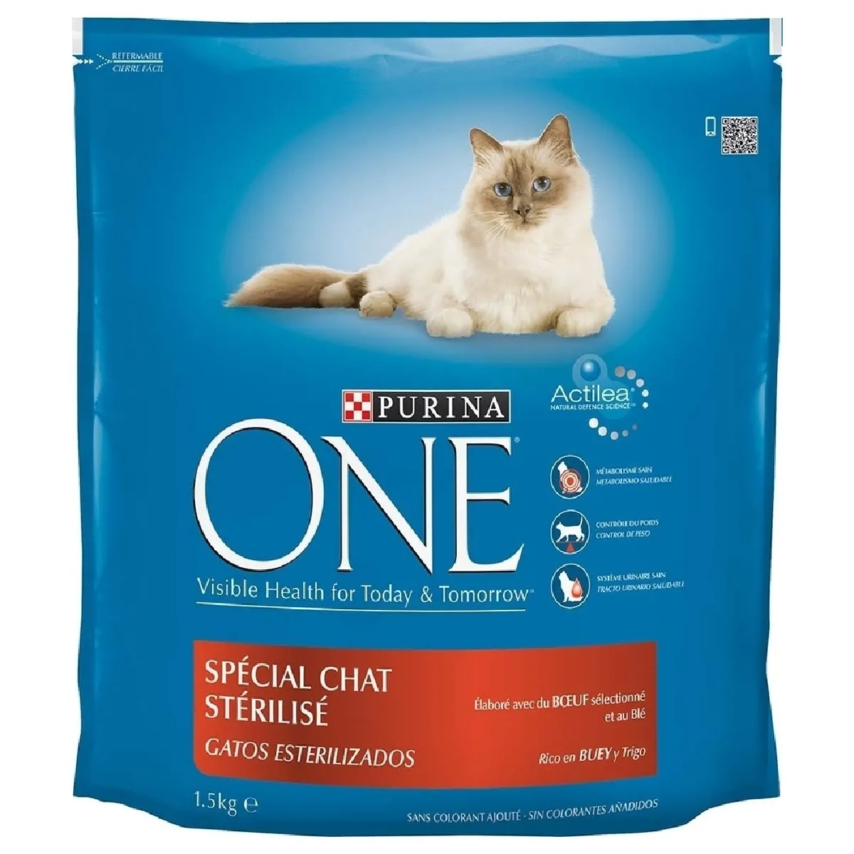 PURINA ONE Croquettes pour chat au boeuf 1,5kg