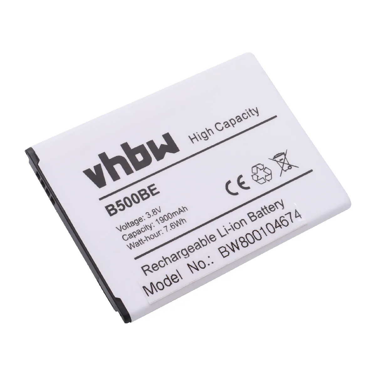 vhbw Batterie compatible avec Samsung Galaxy S4 Mini Duos, S4 Mini LTE smartphone (1900mAh, 3,7V, Li-ion)