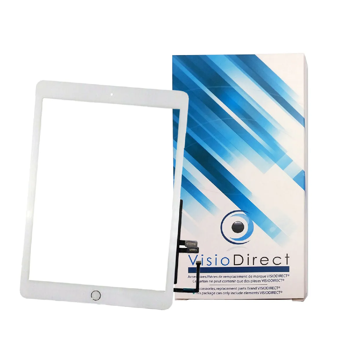 Vitre ecran tactile pour IPAD 6 blanc A1954/A1893 taille 9.7""