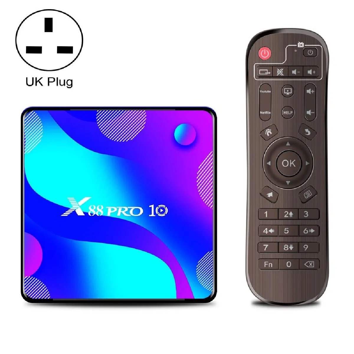 Box Android TV 4K Ultra HD 64GB ROM 4GB RAM Wi-Fi Dual-Band & Bluetooth YONIS