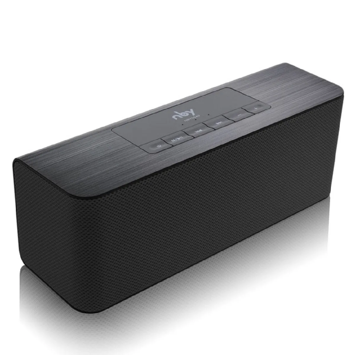 Enceinte Bluetooth Haut-parleur sans fil portable haute définition avec double carte micro TF et lecteur MP3 (noir)