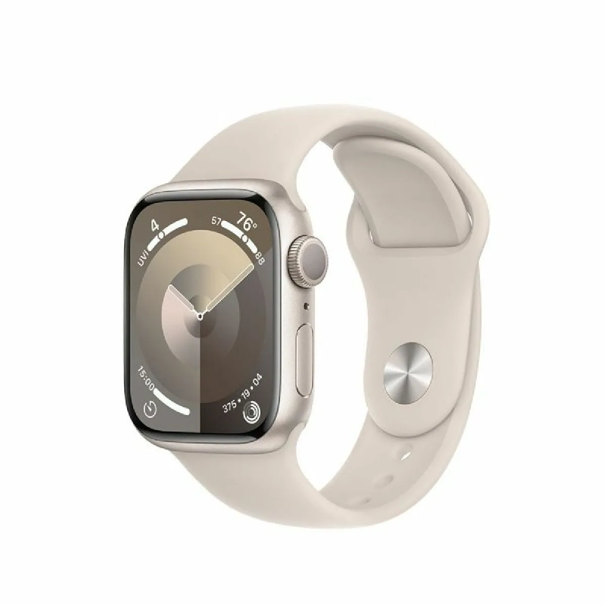 Apple Watch 9 GPS 41mm aluminium Ksi??ycowa Po?wiata , Ksi??ycowa Po?wiata pasek sportowy M/L