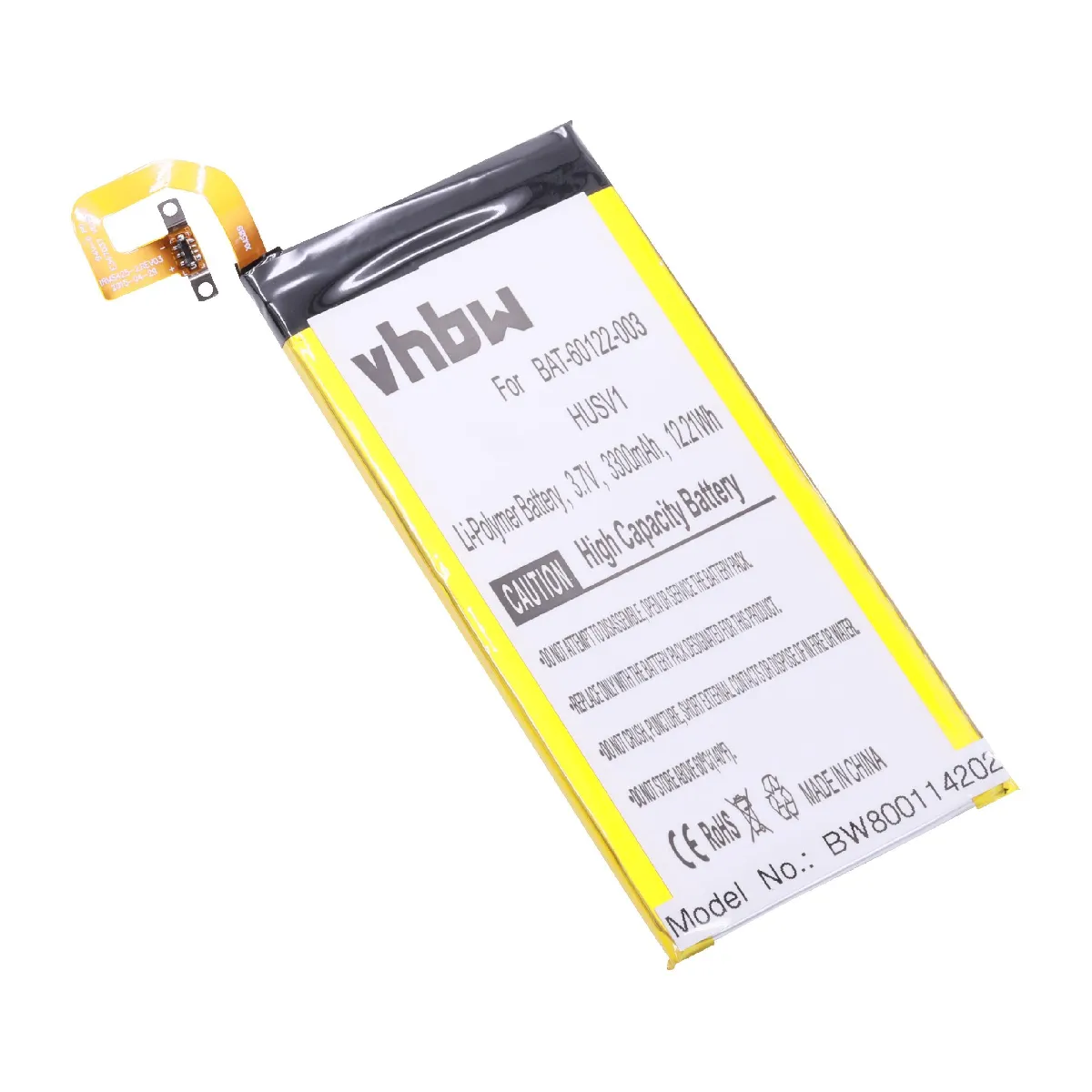 vhbw Li-Polymère batterie 3300mAh (12V) pour téléphone smartphone Blackberry Priv, RHK211LW, STV100-1, STV100-2 XLTE, STV100-3 TD-LTE, STV100-4