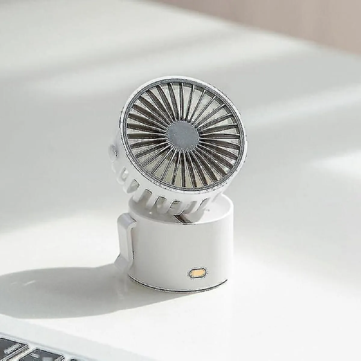 Mini Ventilateur Ventilateur Sans Fil Portatif de Cou Petit Ventilateur Rechargeable d'Agrafe d'Usb 1000mah Air de Batterie