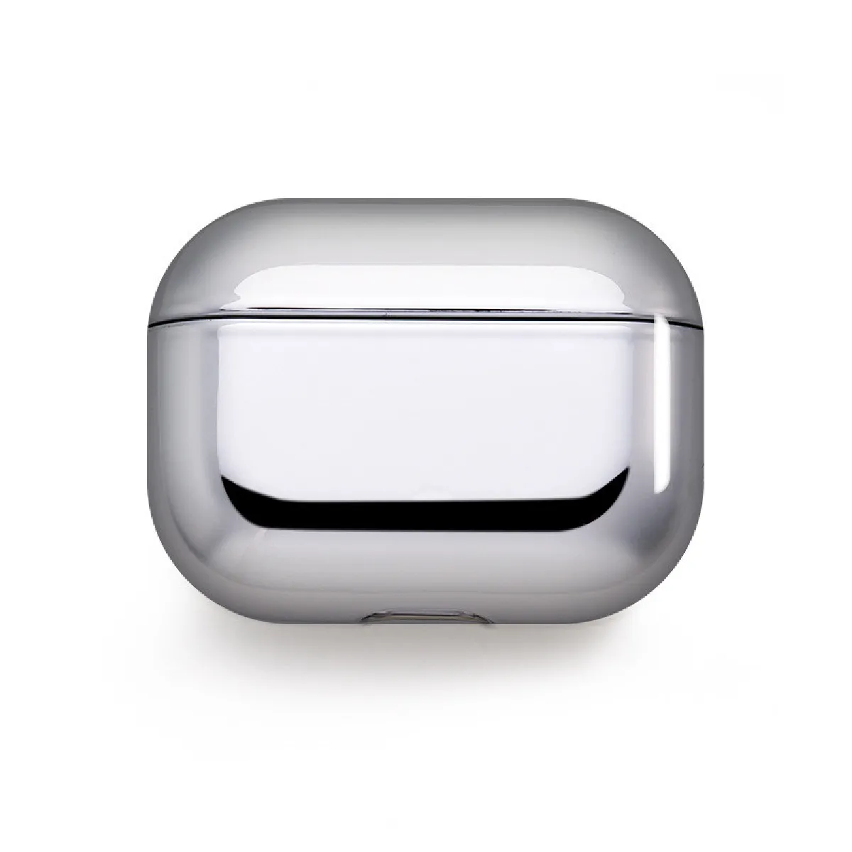 Coque Effet Metal pour "AirPods Pro" APPLE Boitier de Charge Brillant Design Housse Protection (ARGENT)