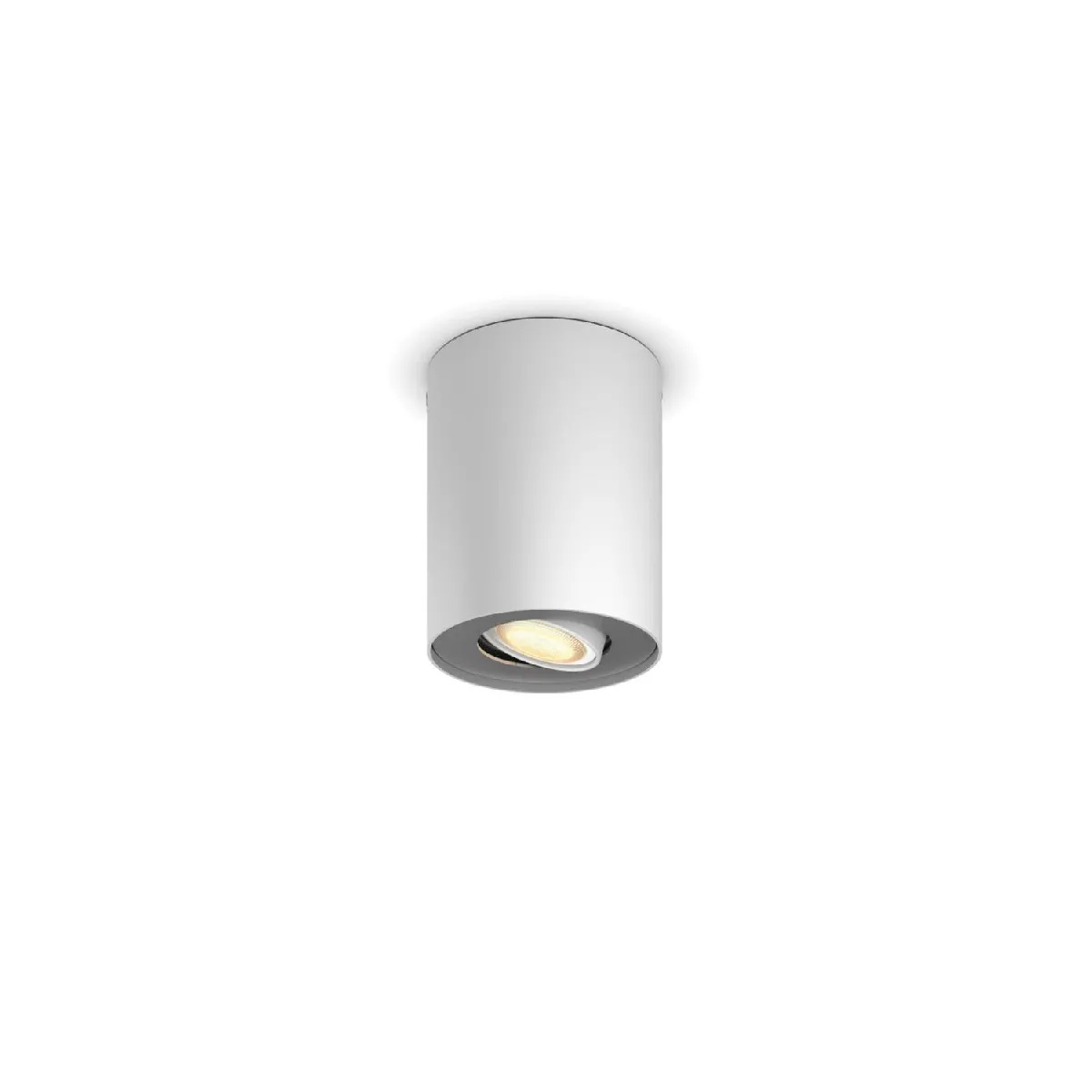 Ledkia Plafonnier White Ambiance Pillar Simple GU10 Hue Blanc