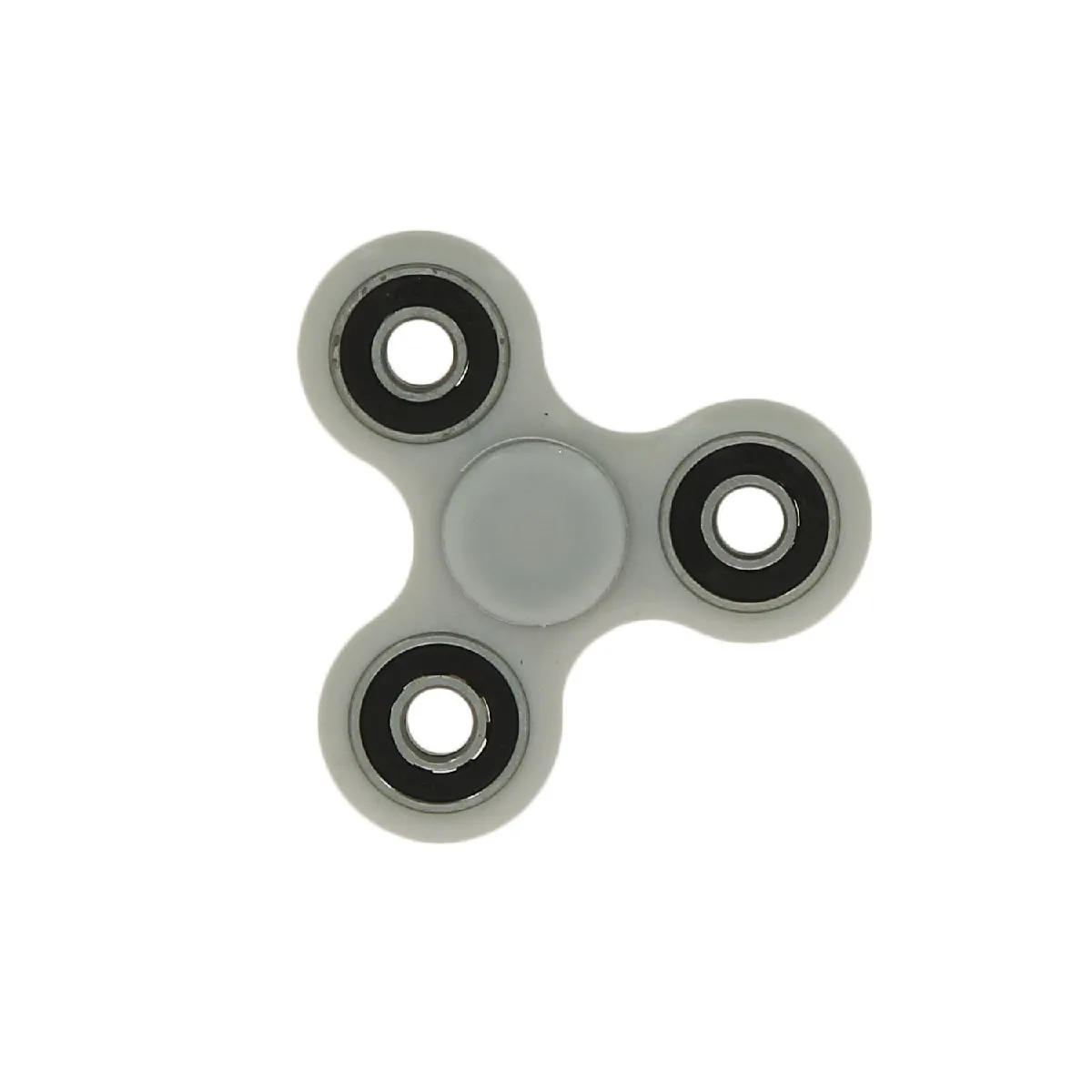 Hand Spinner jeu roulement a billes anti Stress - ABEC - Tri-Spinner Toy Metal Bearing Focus (Blanc / noir)