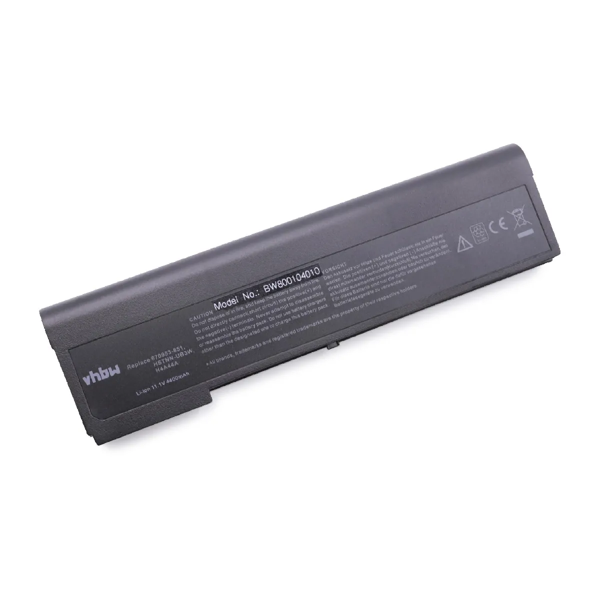 vhbw batterie noir remplace HP HSTNN-OB3L, HSTNN-UB3W, HSTNN-W90C, HSTNN-YB3L, HSTNN-YB3M, MI04, MI06 pour laptop (4400mAh, 11.1V, Li-Ion)