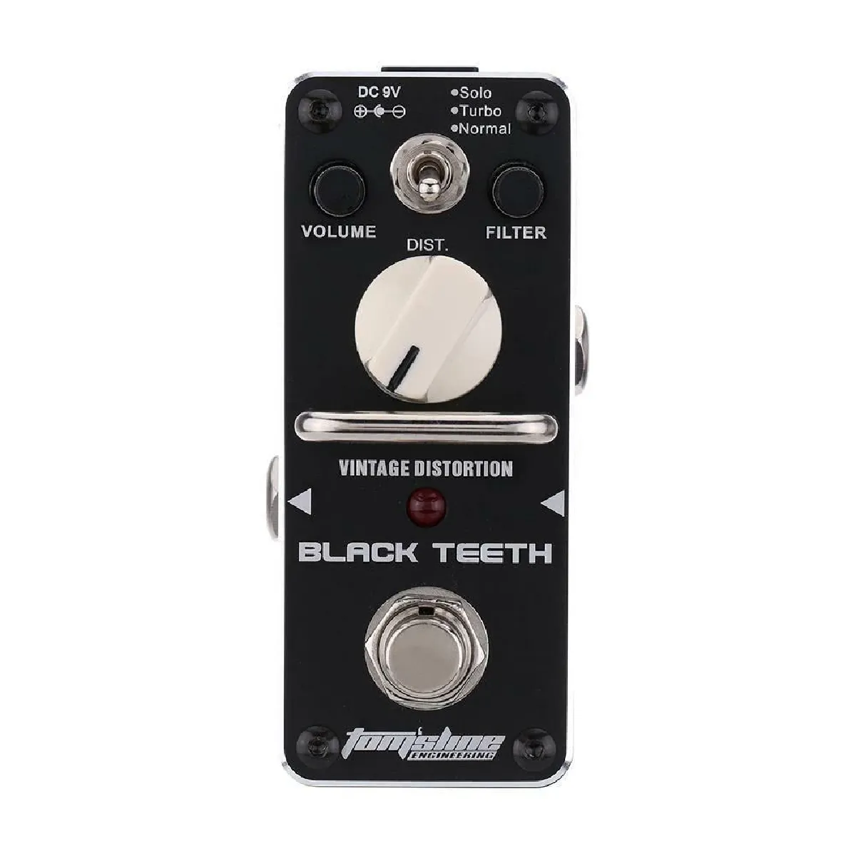 Black Teeth Vintage Distortion Pédale d'effet de guitare électrique Mini Single avec True Bypass - T3654657593773