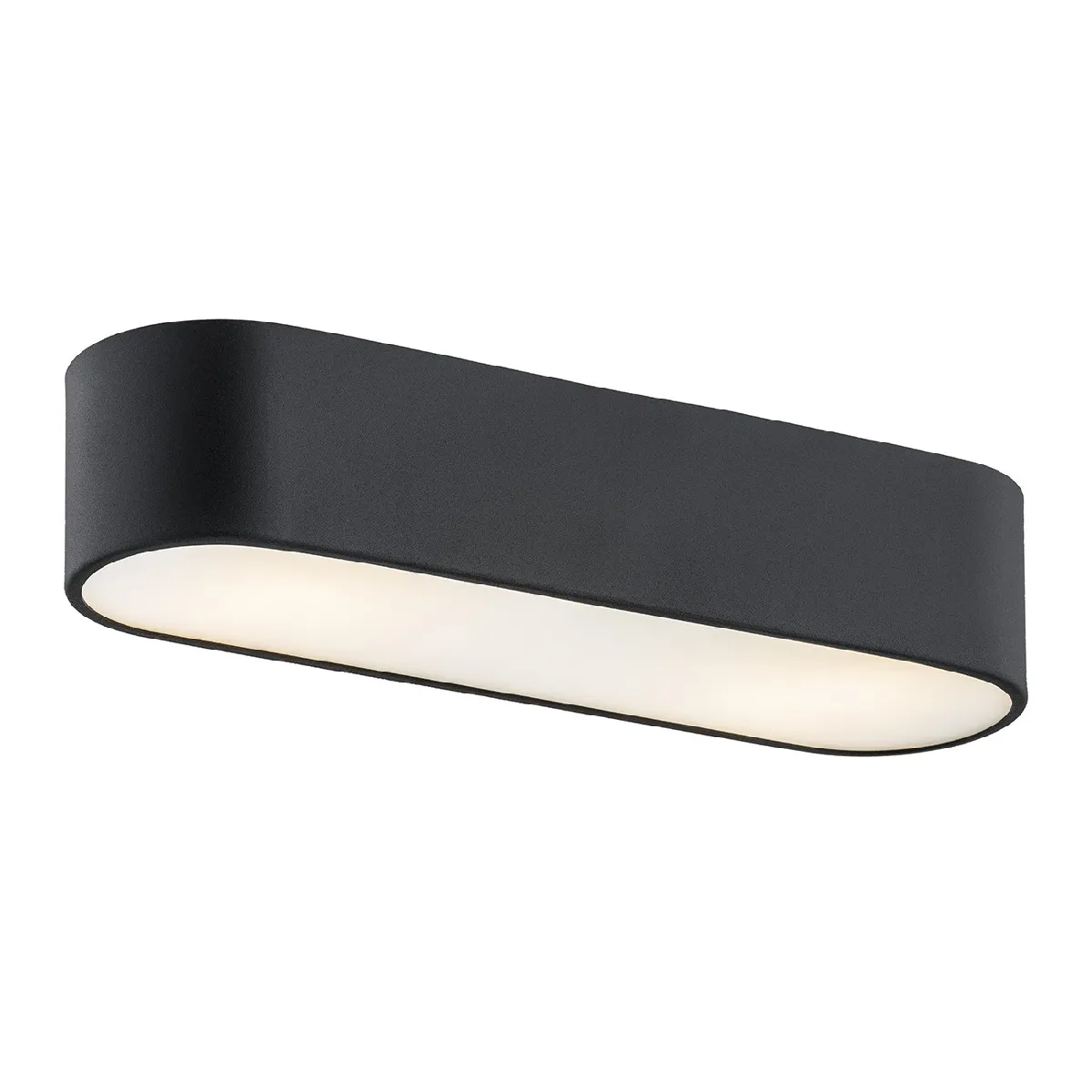 Downlight en saillie Milky, structure noire 50cm