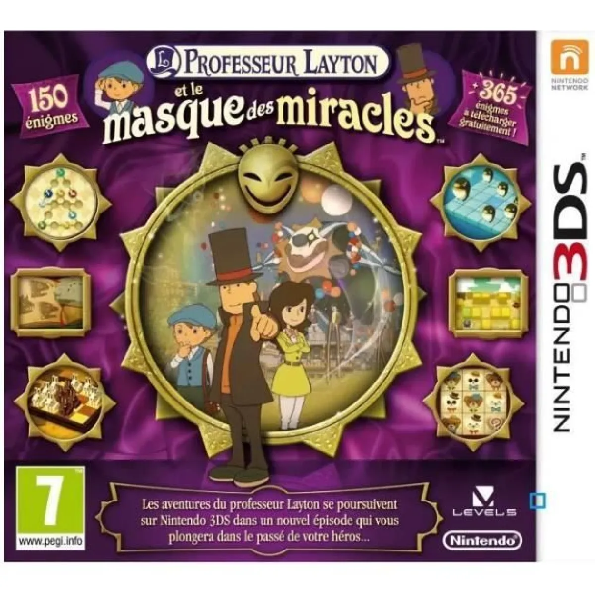 Professeur Layton et Le Masque des Miracles / Jeu Nintendo 3DS