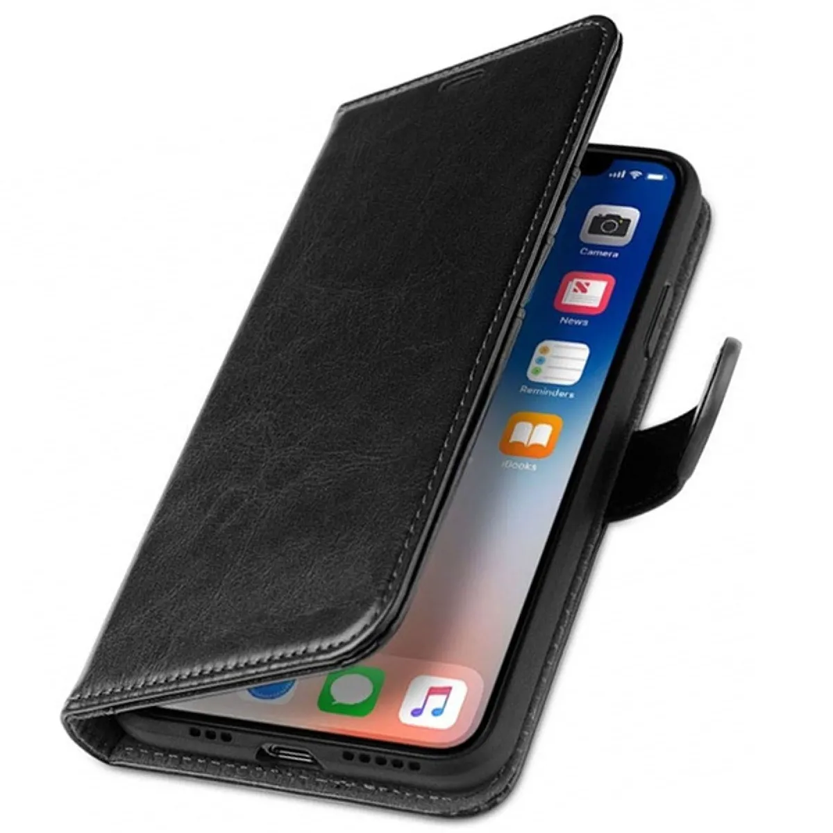 Coque Etui Housse Portefeuille pour iPHONE 11 PRO (5.8 ) -Noir