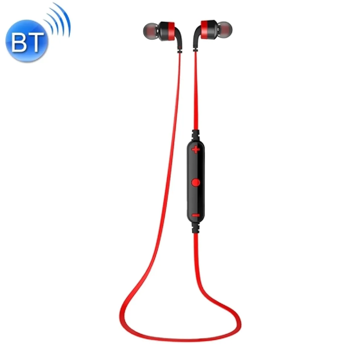 Ecouteur Bluetooth pour iPhone sans fil Sport écouteurs stéréo avec contrôle de micro support Handfree Appel Samsung HTC Sony et Smartphones Rouge