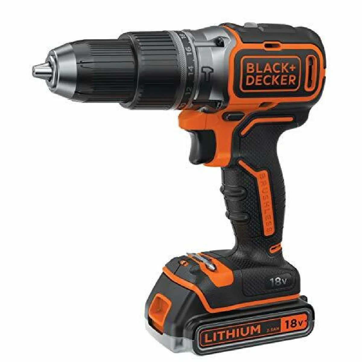 Perceuse visseuse à percussion sans fil Black&Decker BL188E2K-QW 18V