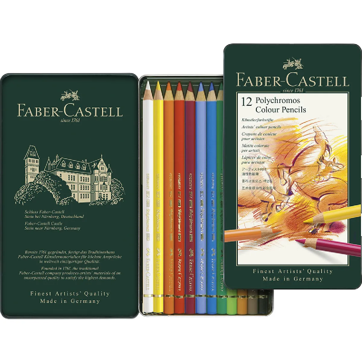 FABER-CASTELL Crayons de couleur POLYCHROMOS, étui en métal ()