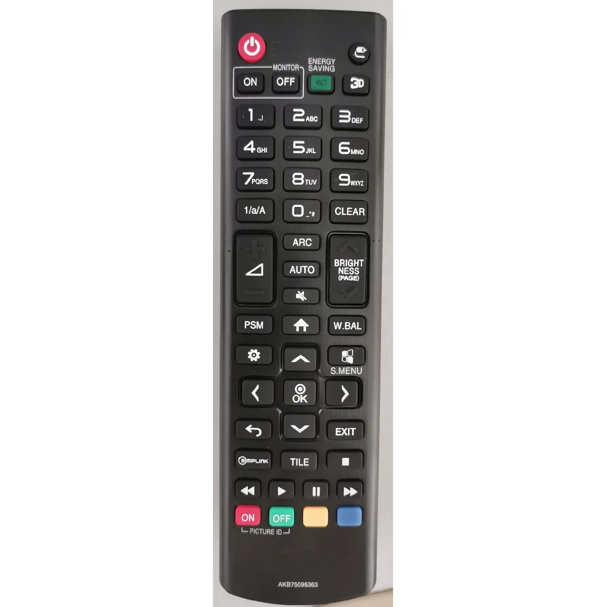 Convient pour la télécommande du téléviseur LG AKB75095363 Télécommande IR