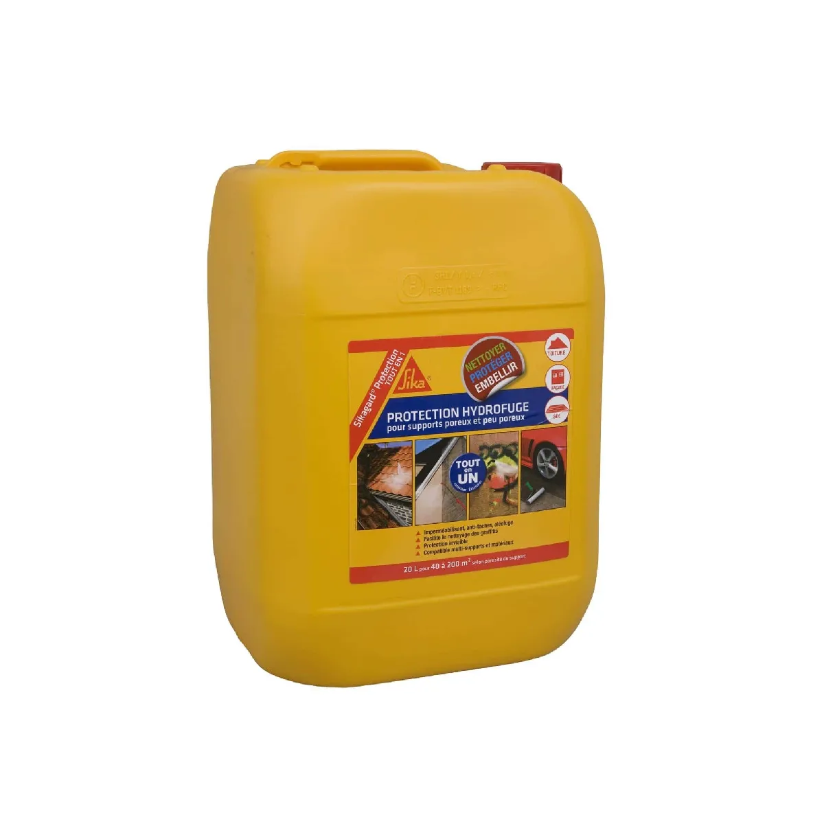 Protection hydrofuge SIKA Sikagard Protection Tout en 1 - 20L