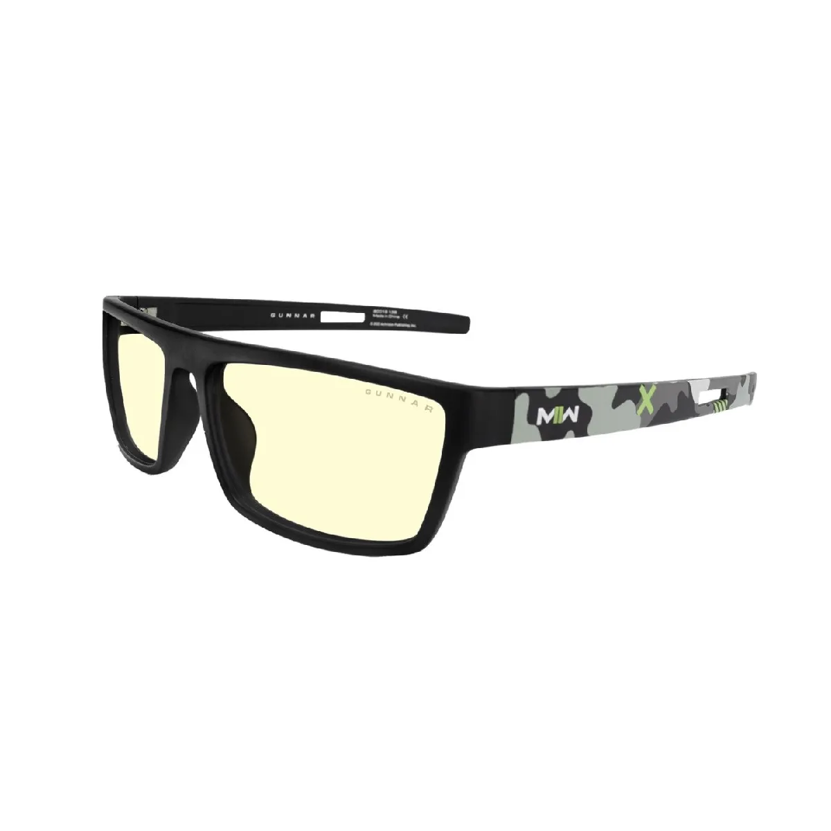 Lunettes Gunnar Anti lumière bleue - CALL OF DUTY MW2 EDITION TACTICAL   Couleur : BLACK/CAMO   Teintes : AMBER (65% de filtration)