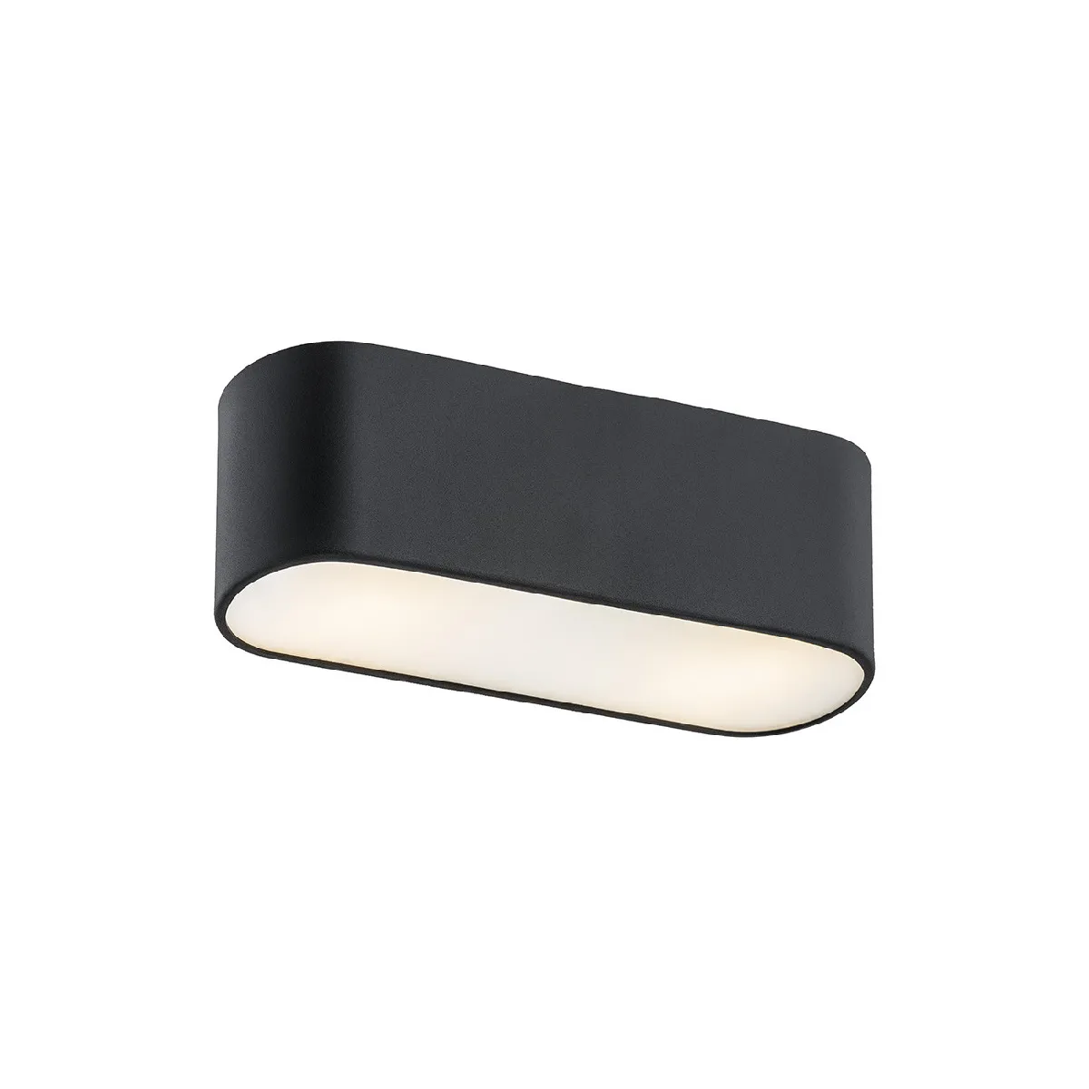 Downlight en saillie Milky, structure noire 30cm