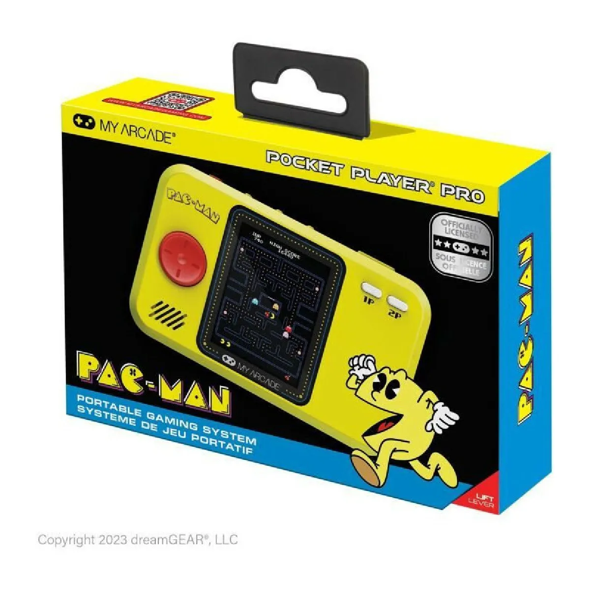 Pocket Player PRO - Pac-Man - Jeu rétrogaming - Ecran 7cm Haute Résolution