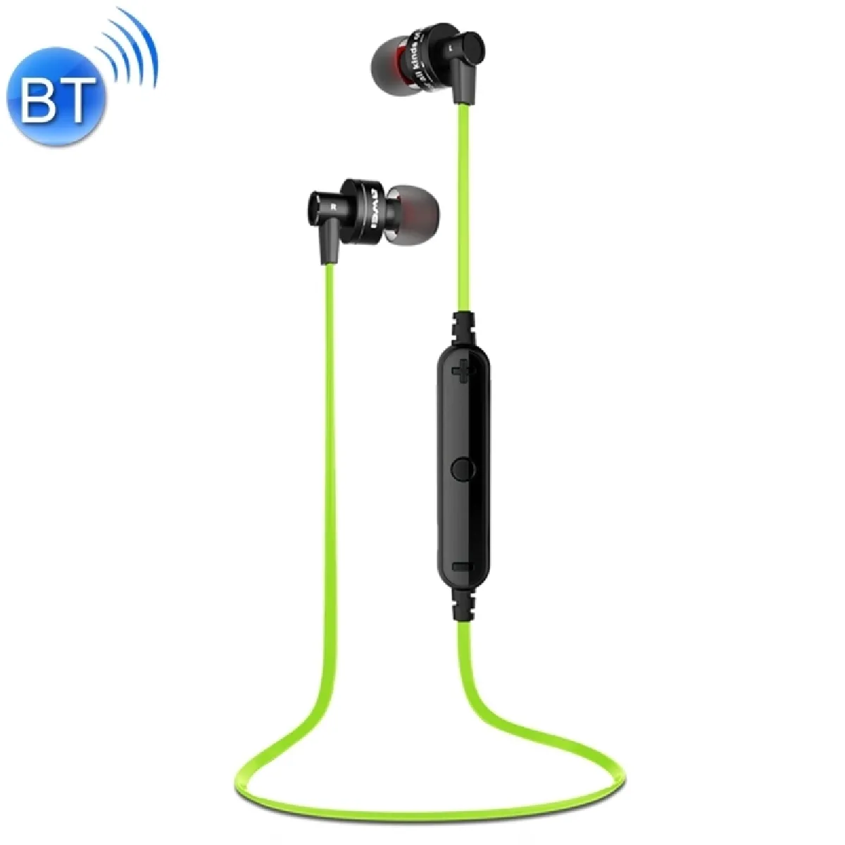 Ecouteur Bluetooth pour iPhone sans fil Sport écouteurs stéréo avec contrôle de micro support Handfree Appel Samsung HTC Sony et Smartphones Vert