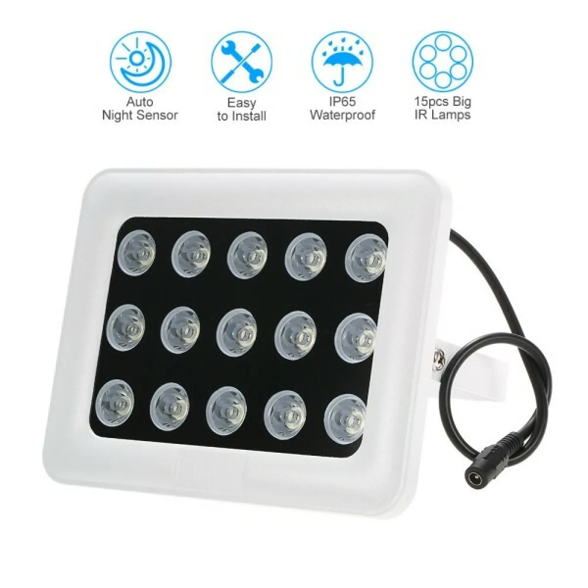 INFRAROUGE POUR CAMERA 15 LED IR 900 LM POUR CAMERAS