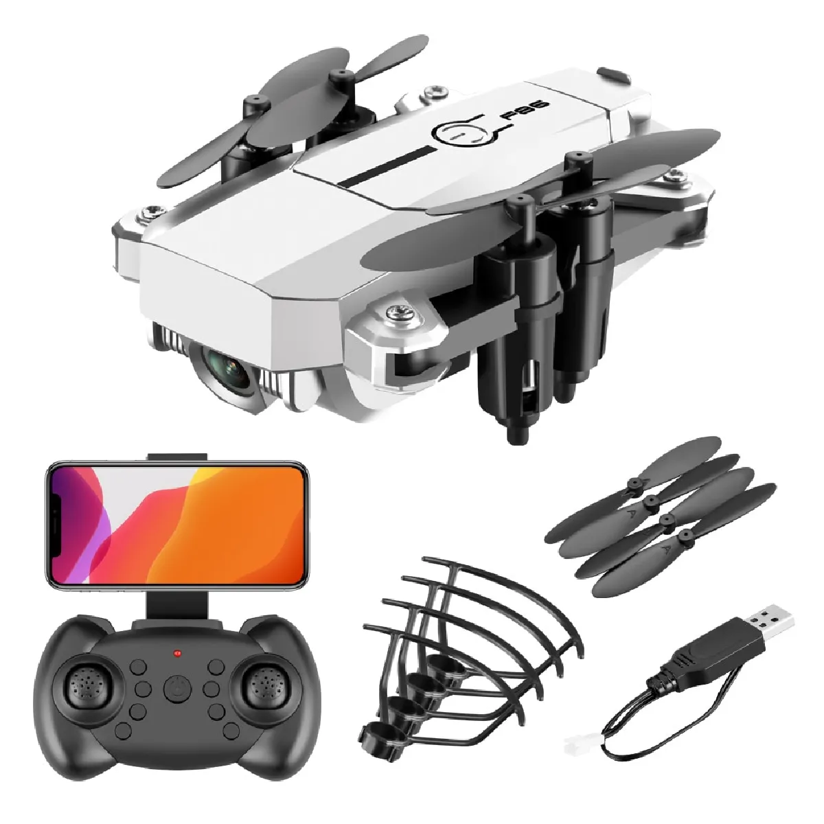 RC drone quadricoptère drone avec télécommande de caméra 4K professionnel HD WiFi quadricoptère hélicoptère une clé retour jouet   RC Helicopter