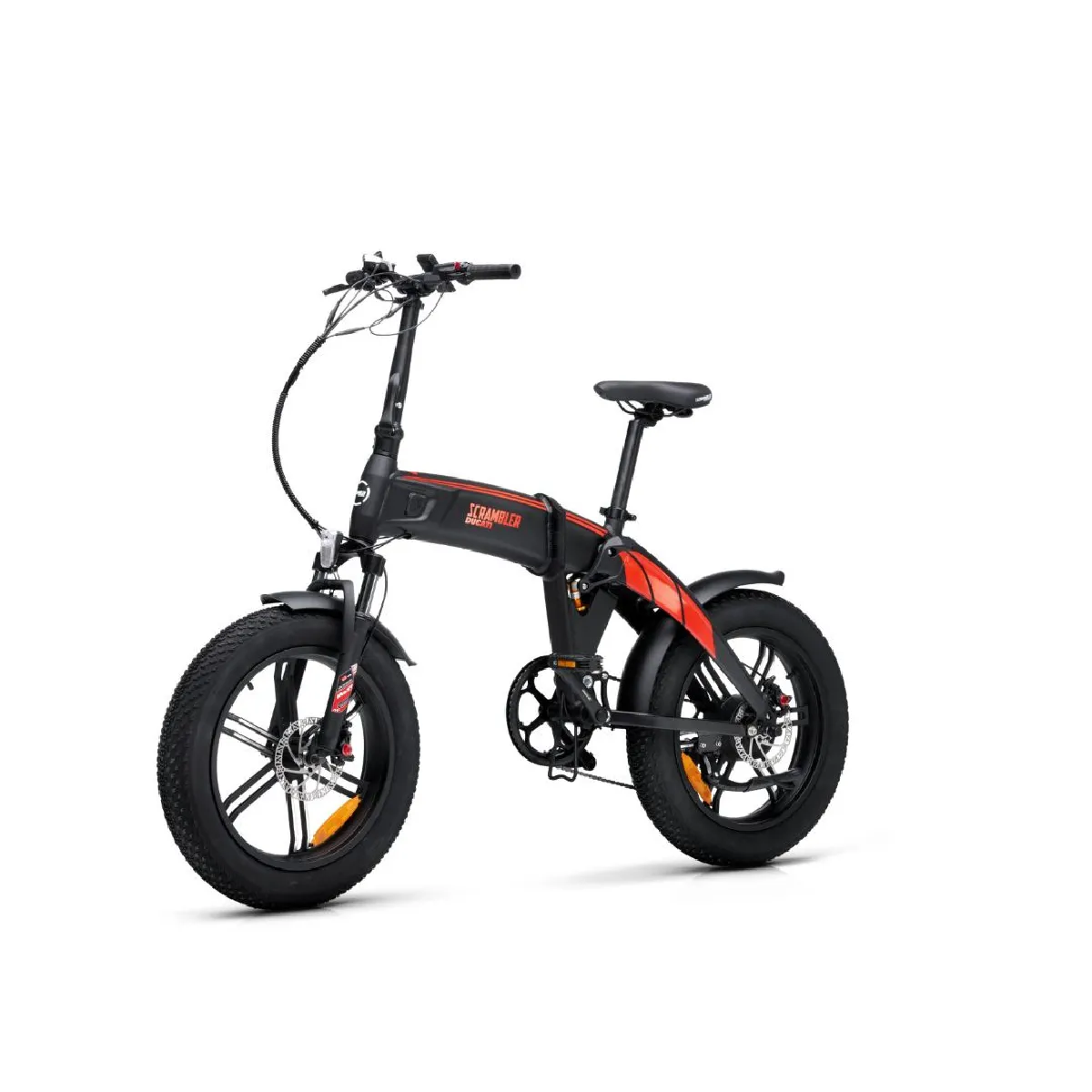 Vélo électrique Scrambler SCR EGT Moteur Bafang 48V/250W/60Nm , Batt Int 48V 12.8Ah, Dérailleur Shimano 7 vitesses. 25Km/h Pneu 20"