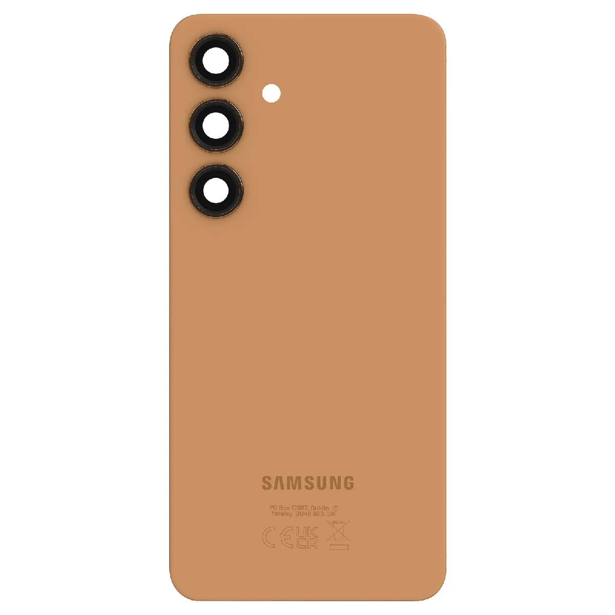 Samsung Vitre arrière Original pour Samsung Galaxy S24 Plus Rose Champagne