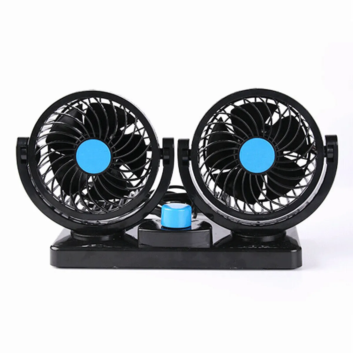 Ventilateur de Climatiseur de Voiture 12V / 24V Ventilateur Portable Mini Ventilateur Silencieux Ventilateur De Refroidissement d'Air De Voiture Réglable Rotatif à 360 Degrés