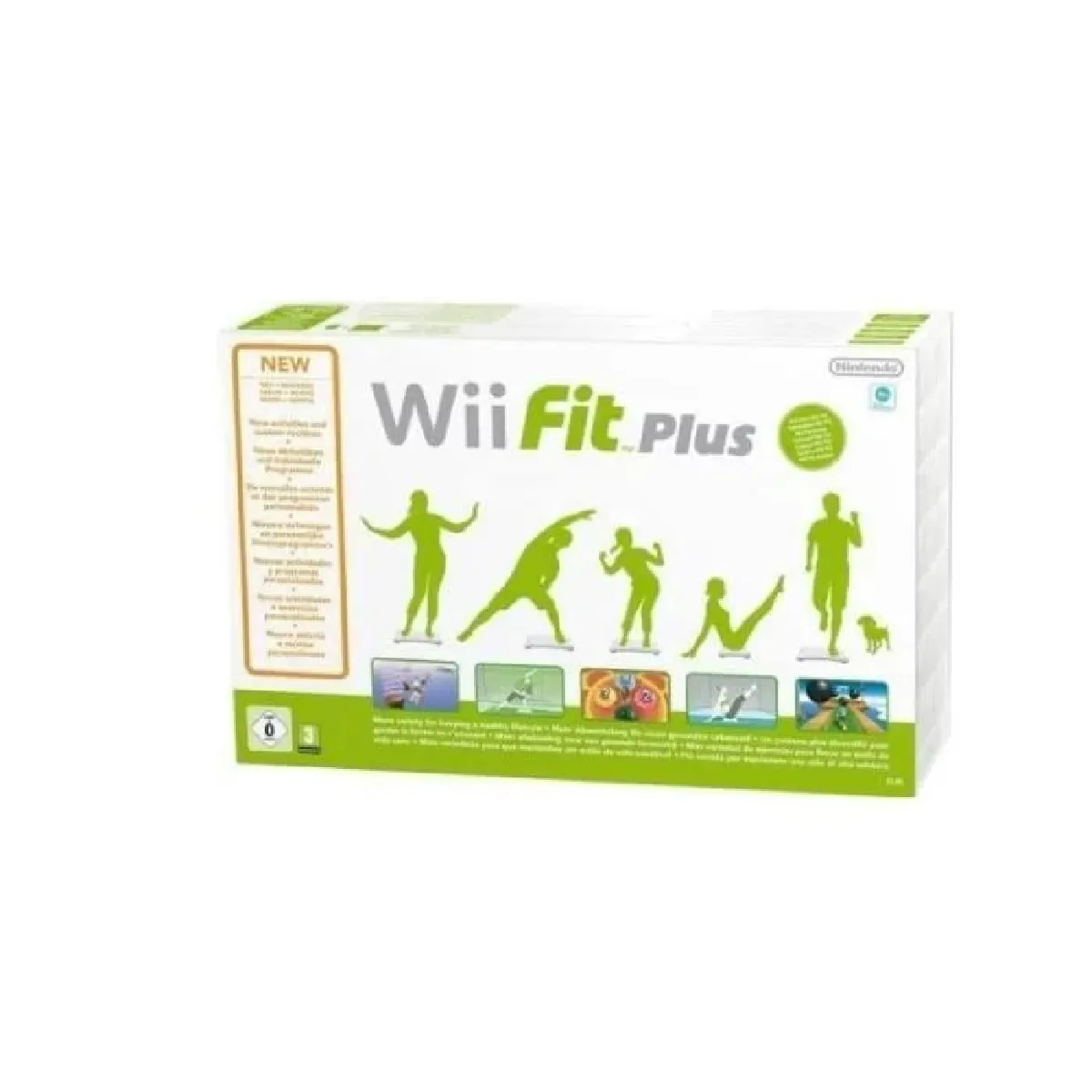 Balance board avec jeu wii fit plus sport fitness sur console nintendo wii et wii u