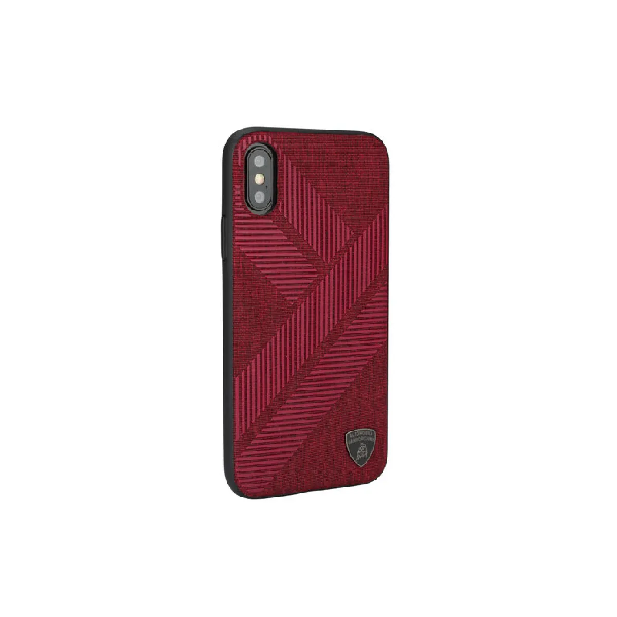 Lamborghini Coque Rouge Silicone pour iPhone X Xs