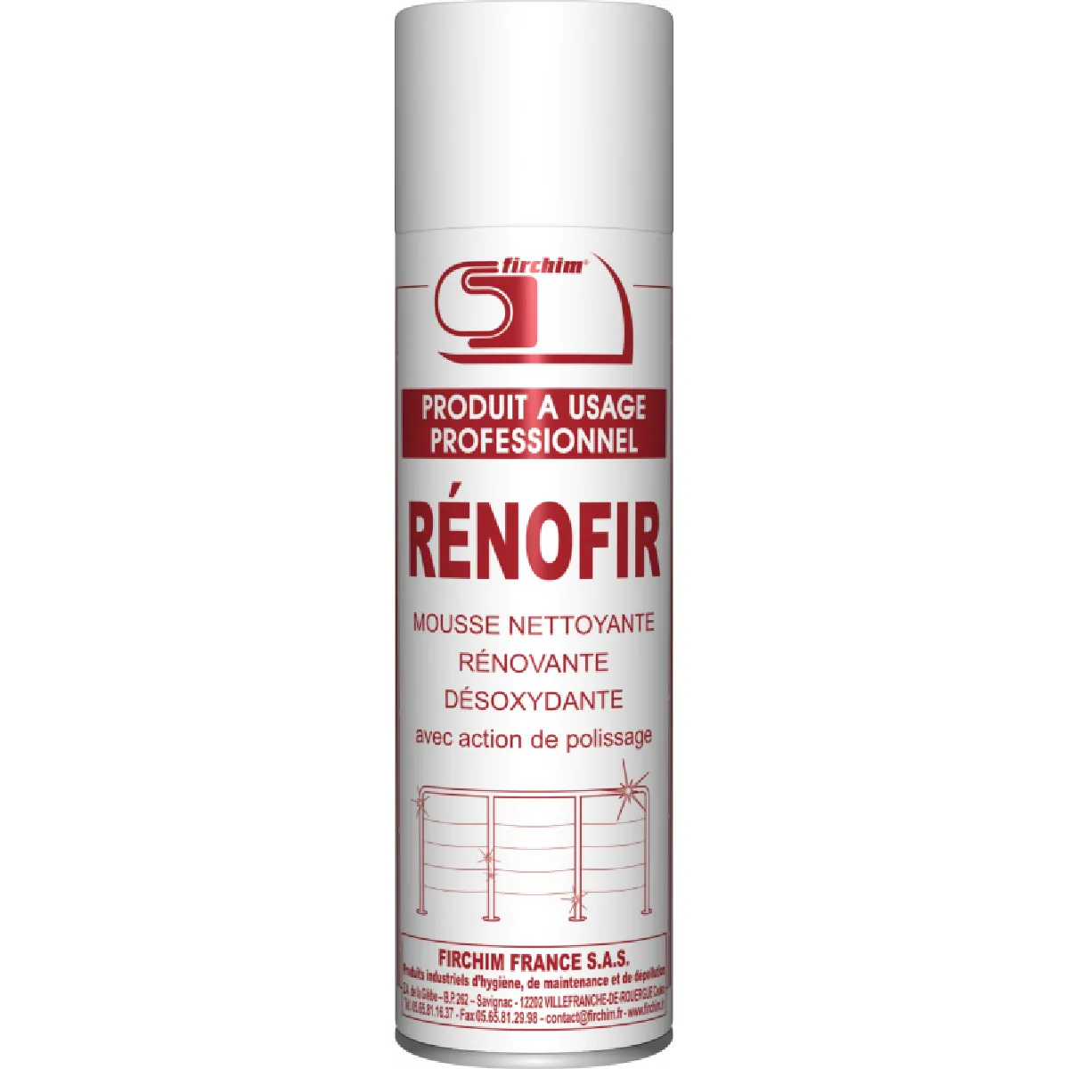 FIRCHIM RENOFIR Mousse nettoyante renovante desoxydante avec action de polissage