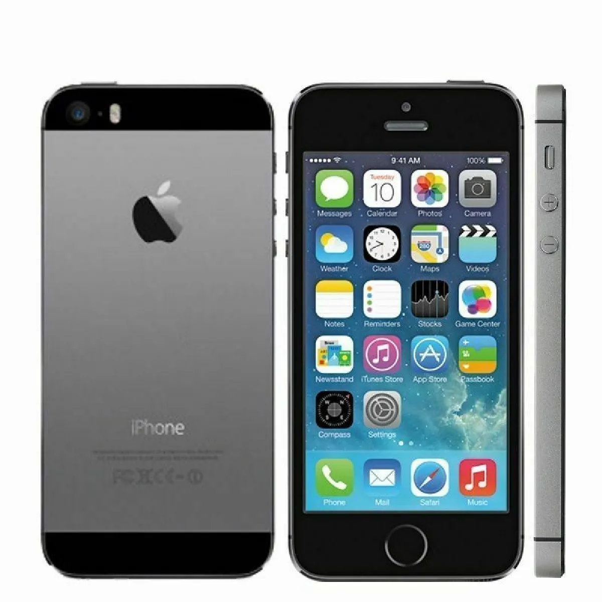 iPhone 5S - 64 Go Gris A1530 (GSM) ME435B/A - Smartphone Débloqué gratuit