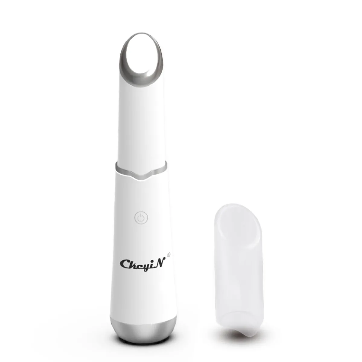 Masseur d'yeux thermocomprimé LED Photon Bar de massage des yeux Traitement léger Vibrations Resserrement de la peau Soulevement des poches anti-rides Baguette de beauté   Appareil de beauté pour la maison (blanc)