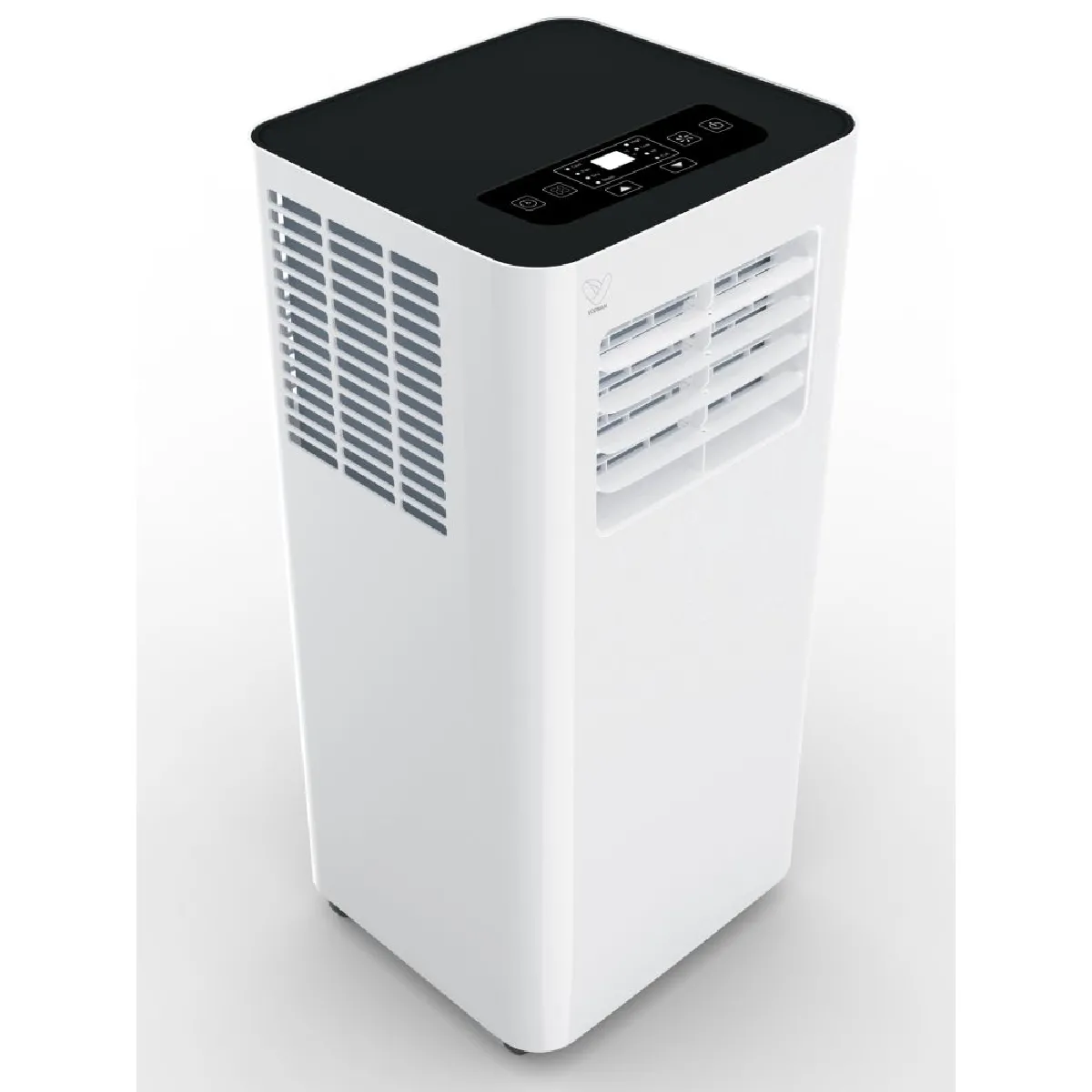 Climatiseur mobile 7000 BTU - 2,5KW - BLIZZ blanc - 15m² - Programmable - Ecran digital - 3-en1 - VOLTMAN