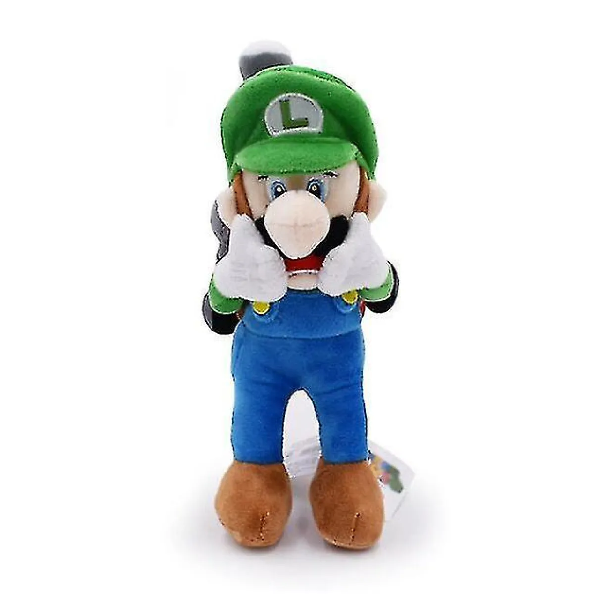 28 cm Nouvelle arrivée Super Mario Luigi (Super Mario Luigi) Peluche Horreur Luigi avec étiquette Poupée Mansion 2 Luigi Peluche