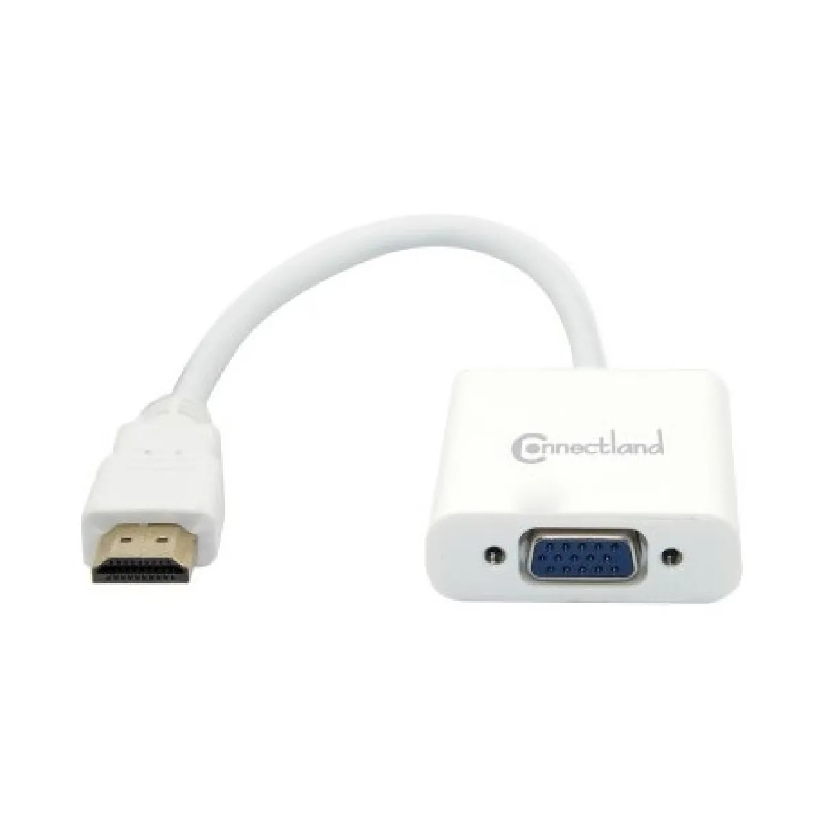 Adaptateur HDMI M vers VGA F Supporte l'audio via câble Jack CONNECTLAND Réf : 0301669 - AD-HDMI-TO-VGA+AUDI