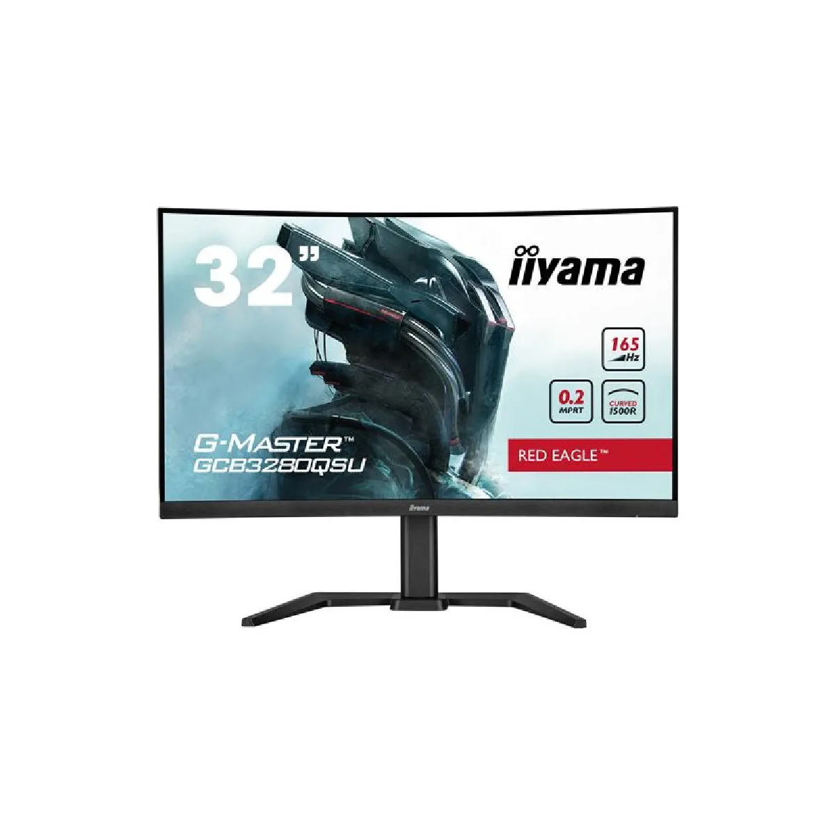 Ecran PC Gaming Iiyama G MASTER GCB3280QSU B1 32" Incurvé WQHD Noir