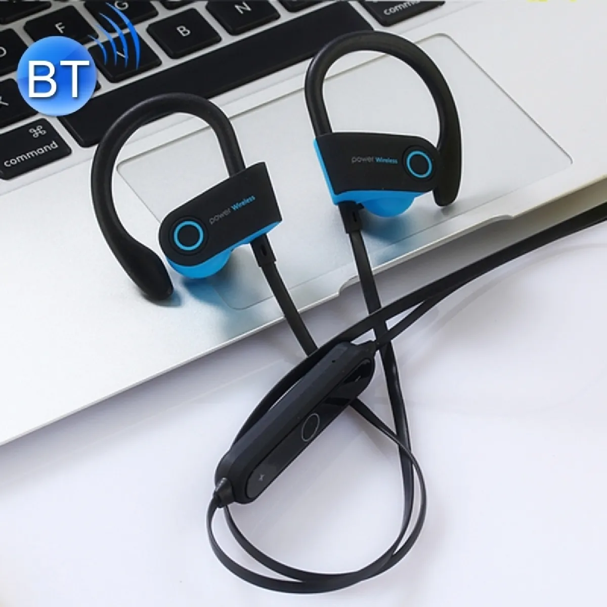 Oreillette Bluetooth noir pour iPhone, Galaxy, , Xiaomi, LG, HTC et autres téléphones intelligents G5 Wireless Headset V4.2 Écouteurs intra-auriculaires stéréo avec micro + bleu,