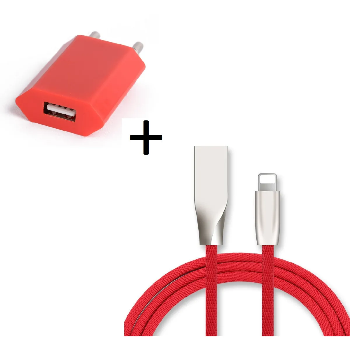 Pack Chargeur Lightning pour IPHONE 8 PLUS (Cable Fast Charge + Prise Secteur Couleur USB) APPLE IOS