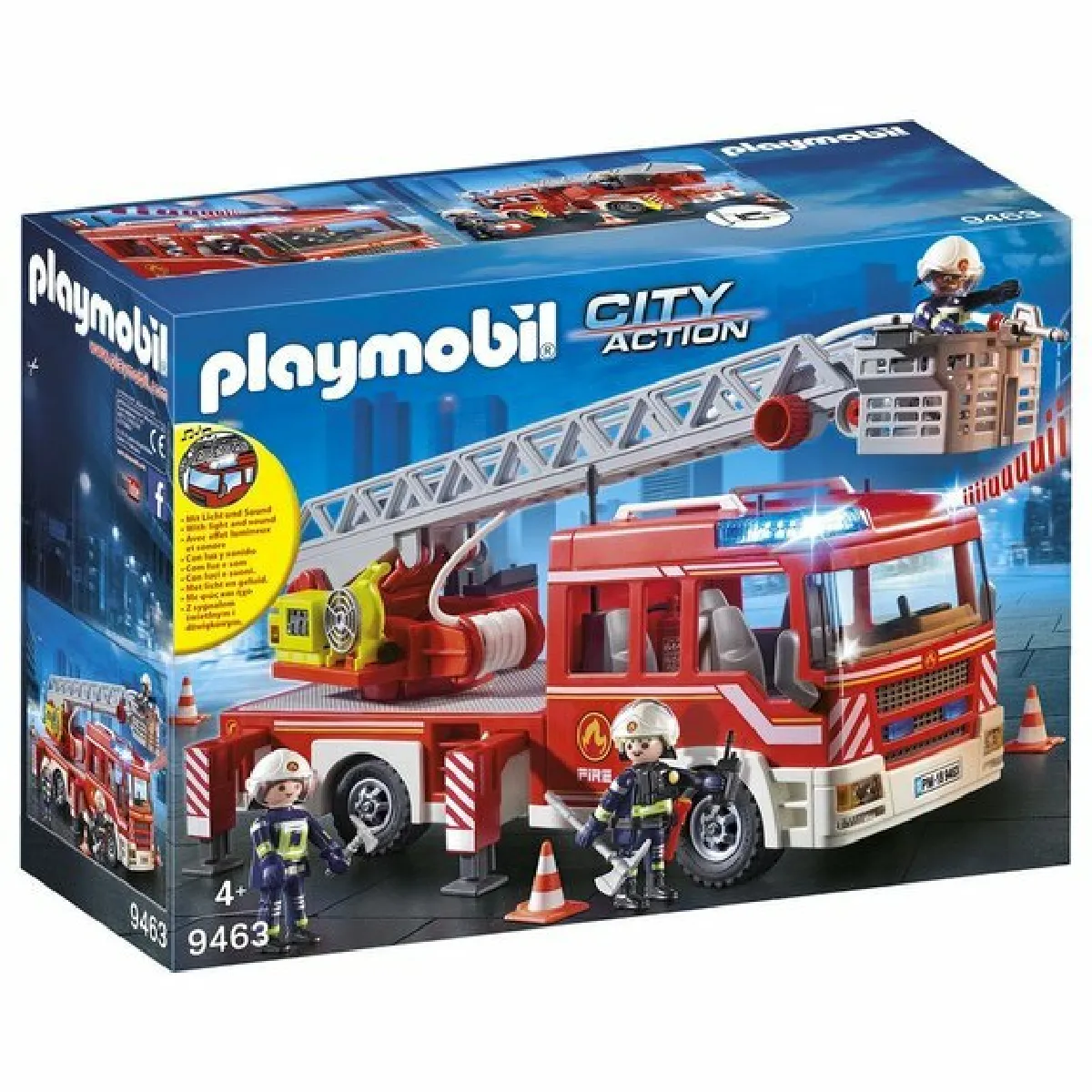 City Action - Camion de pompiers avec échelle pivotante